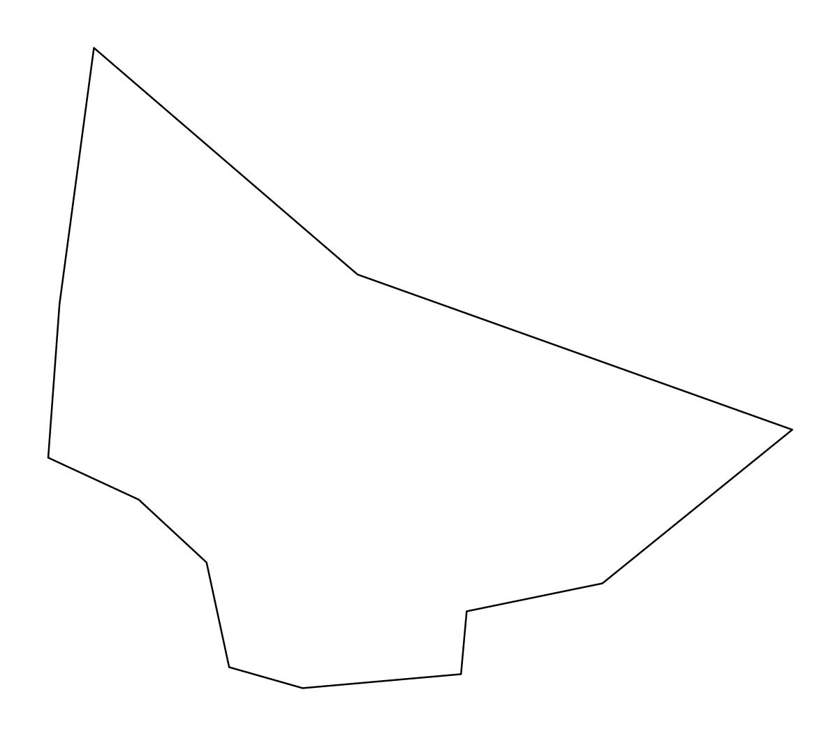 Mapa de contorno de Pembroke, Malta.