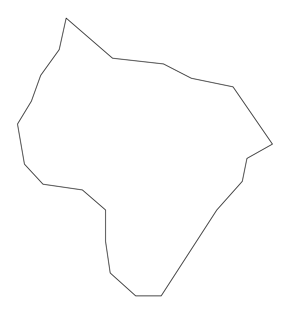 Mapa de contorno de Qormi, Malta.