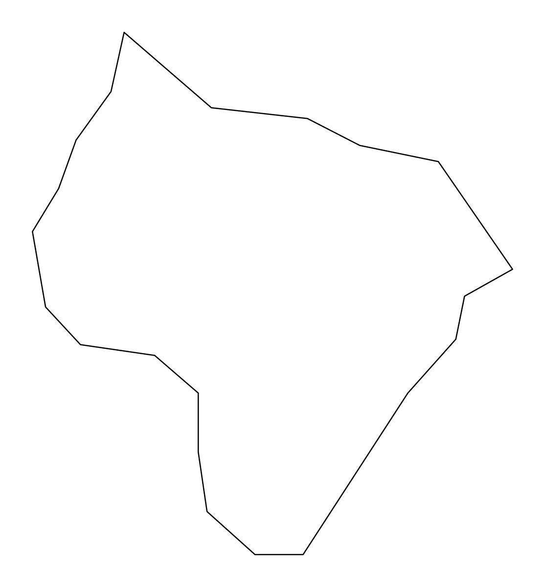 Mapa de contorno de Qormi, Malta.