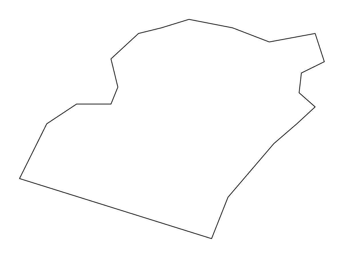 Mapa de contorno de Qrendi, Malta.