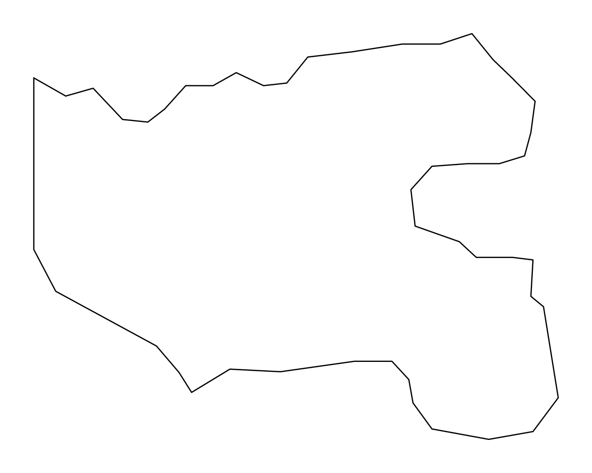Mapa de contorno de Rabat, Malta.