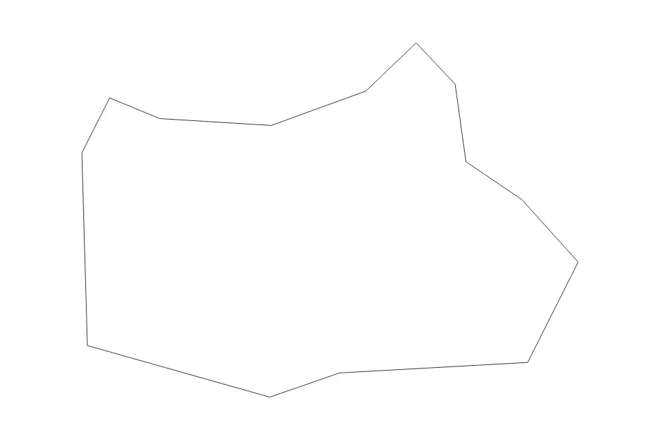 Mapa de San Ġwann, Malta de tipo contorno para Europa, con contorno con límites limpios.