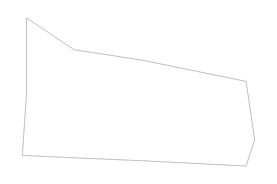 Outline map of Santa Luċija Administrative Area, Malta with subdivision borders.