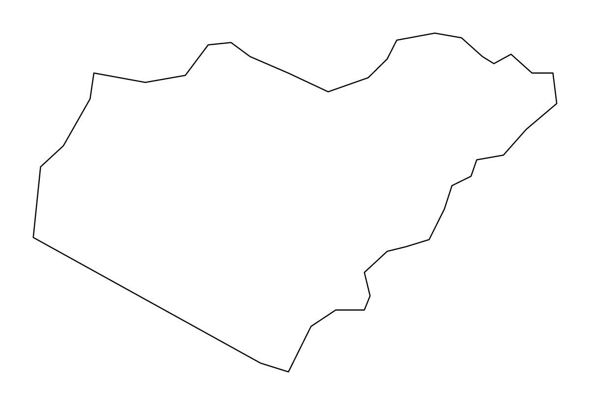 Carte de contour de Siġġiewi, Malta.