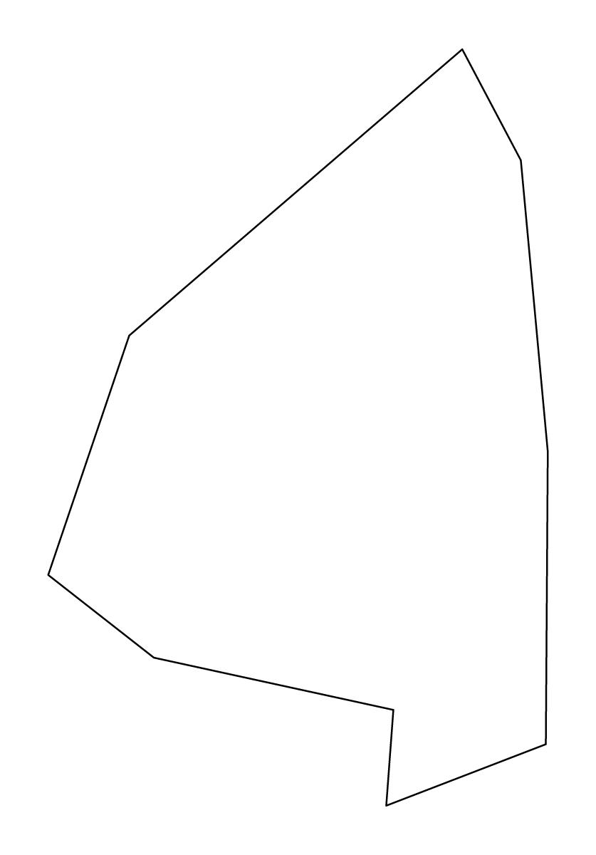Mapa de contorno de Sliema, Malta.