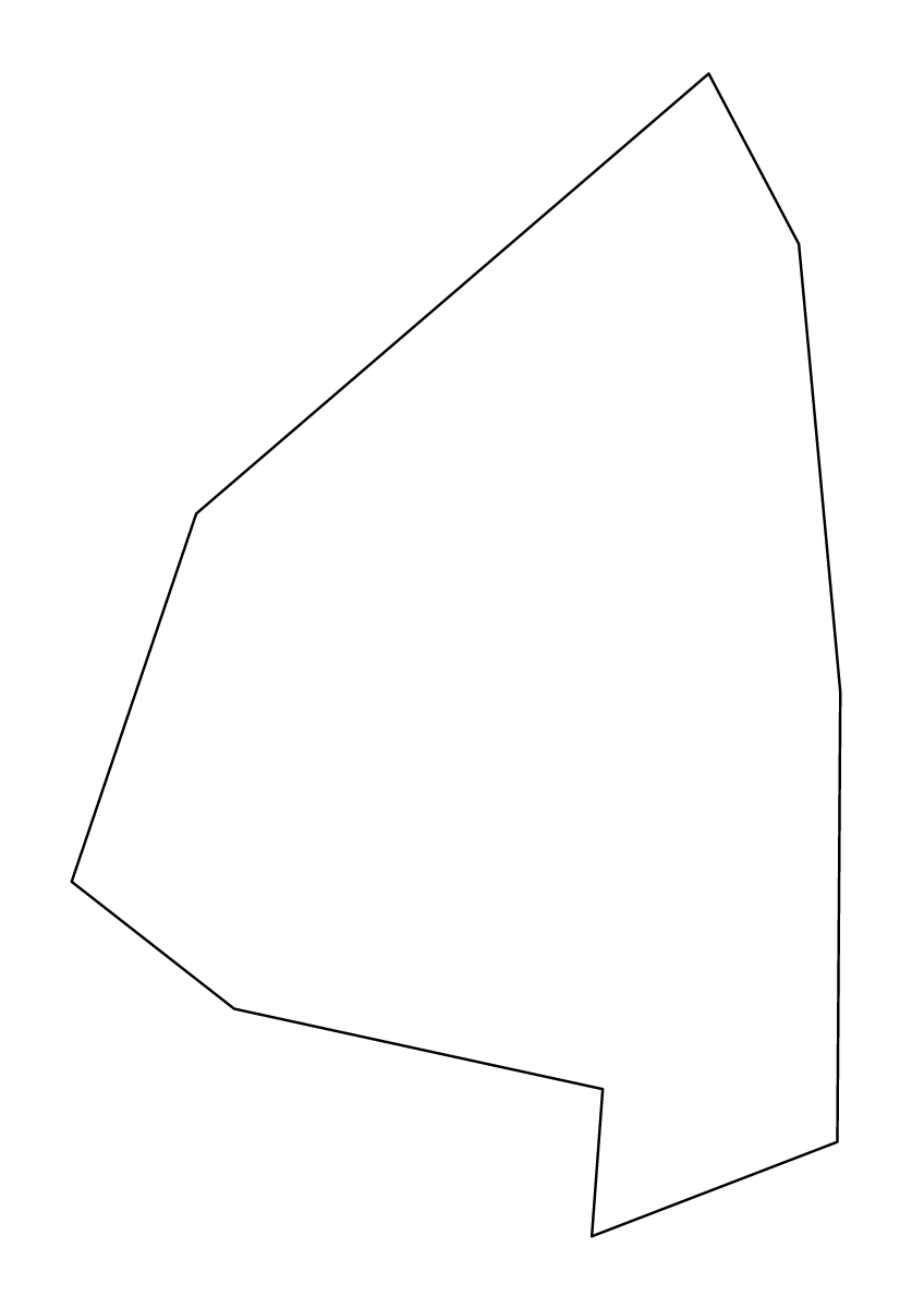 Mapa de contorno de Sliema, Malta.