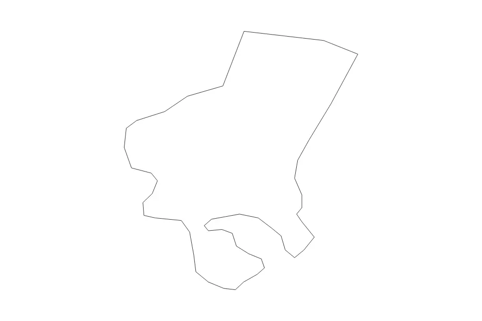 Mapa de St. Paul's Bay, Malta de tipo contorno para Europa, con contorno con límites limpios.