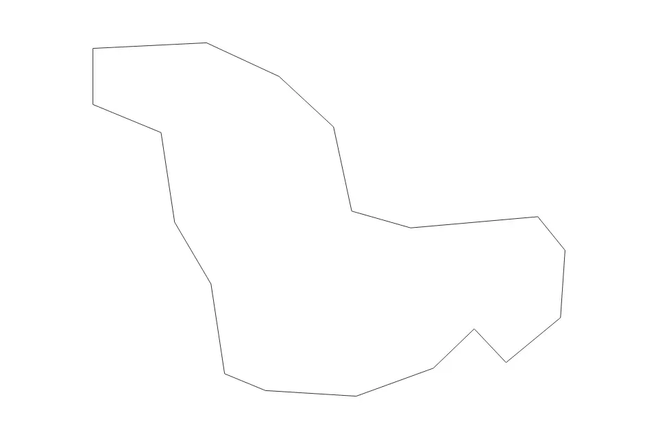 Mapa de Swieqi, Malta de tipo contorno para Europa, con contorno con límites limpios.