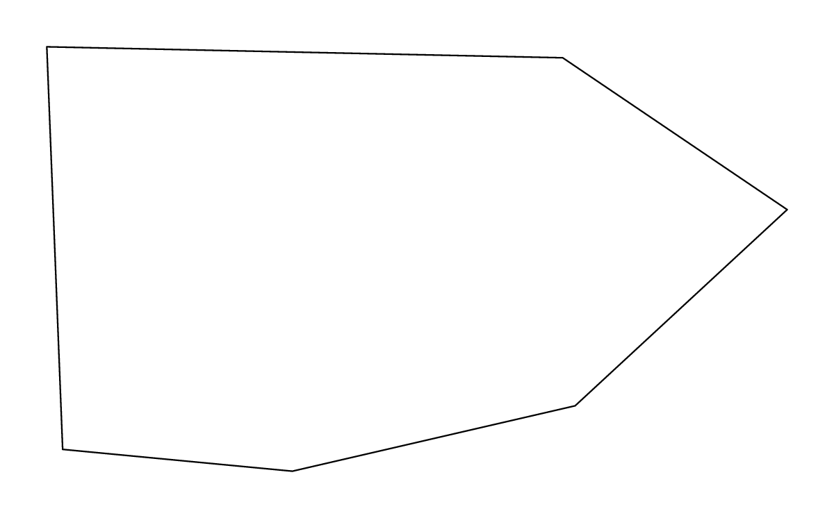 Carte de contour de Ta' Xbiex, Malta.