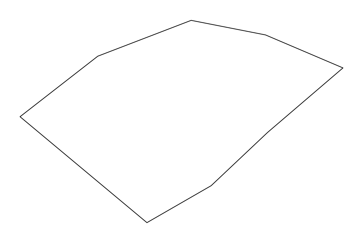 Mapa de contorno de Valletta, Malta.
