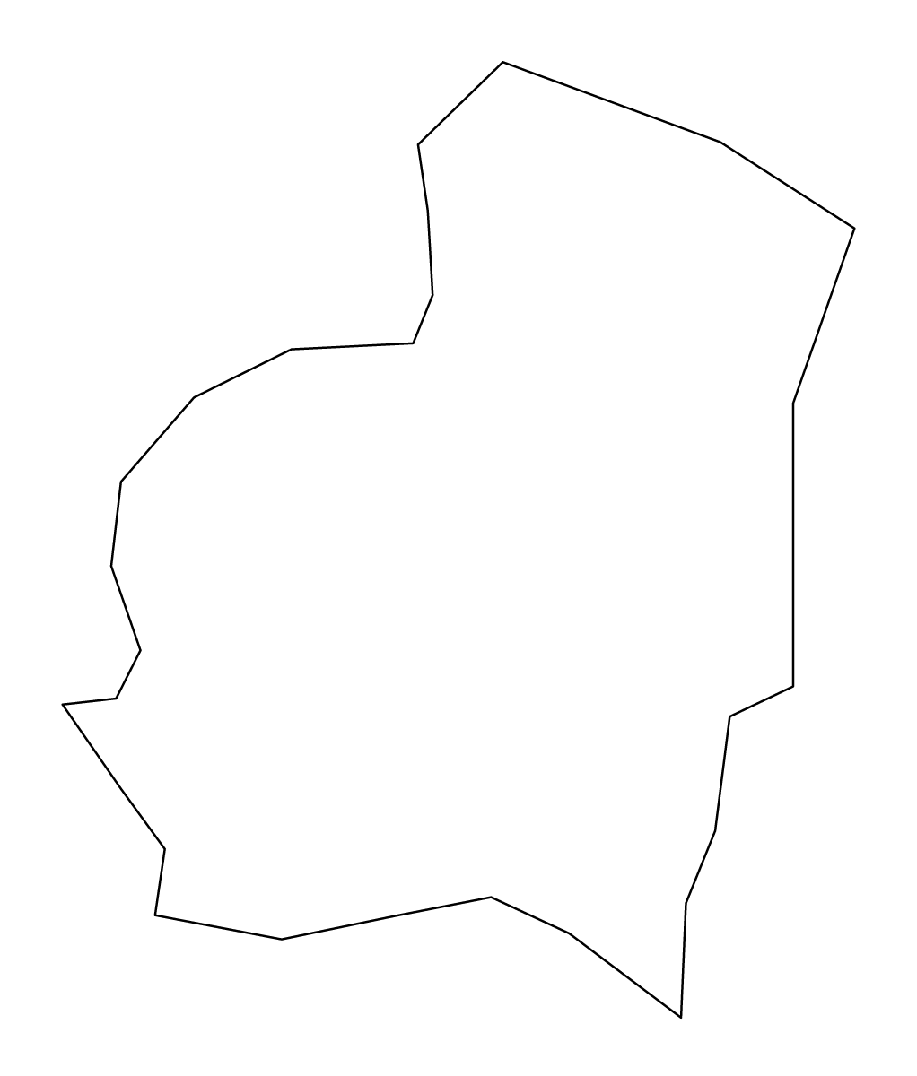 Carte de contour de Xagħra, Malta.