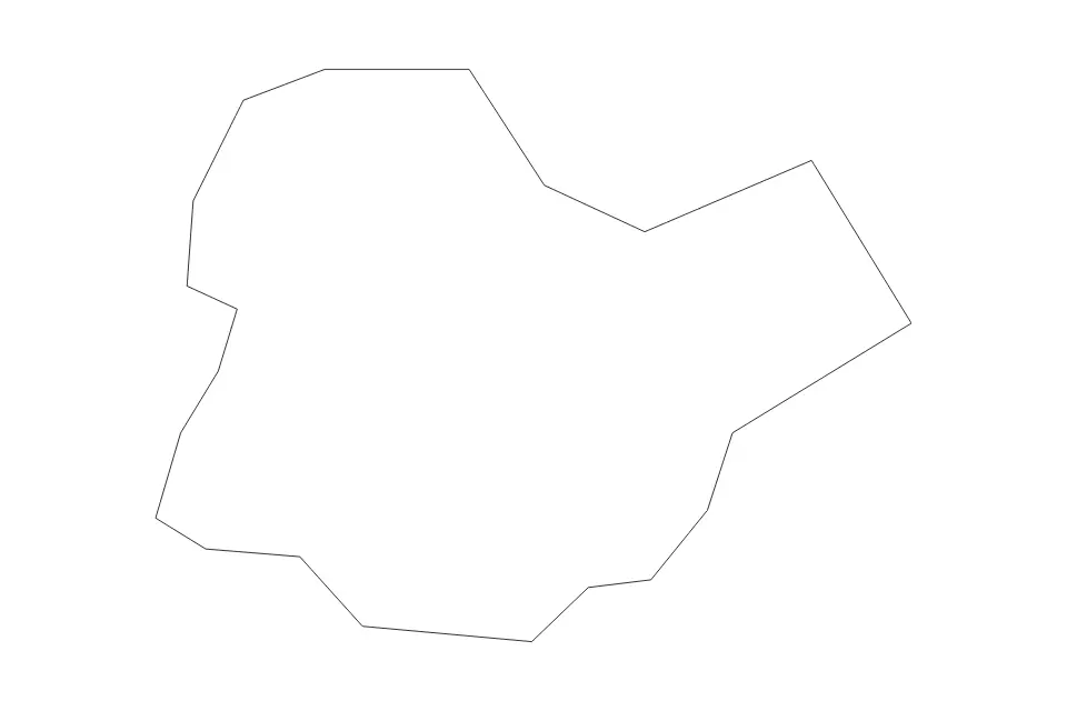 Mapa de Żabbar, Malta de tipo contorno para Europa, con contorno con límites limpios.