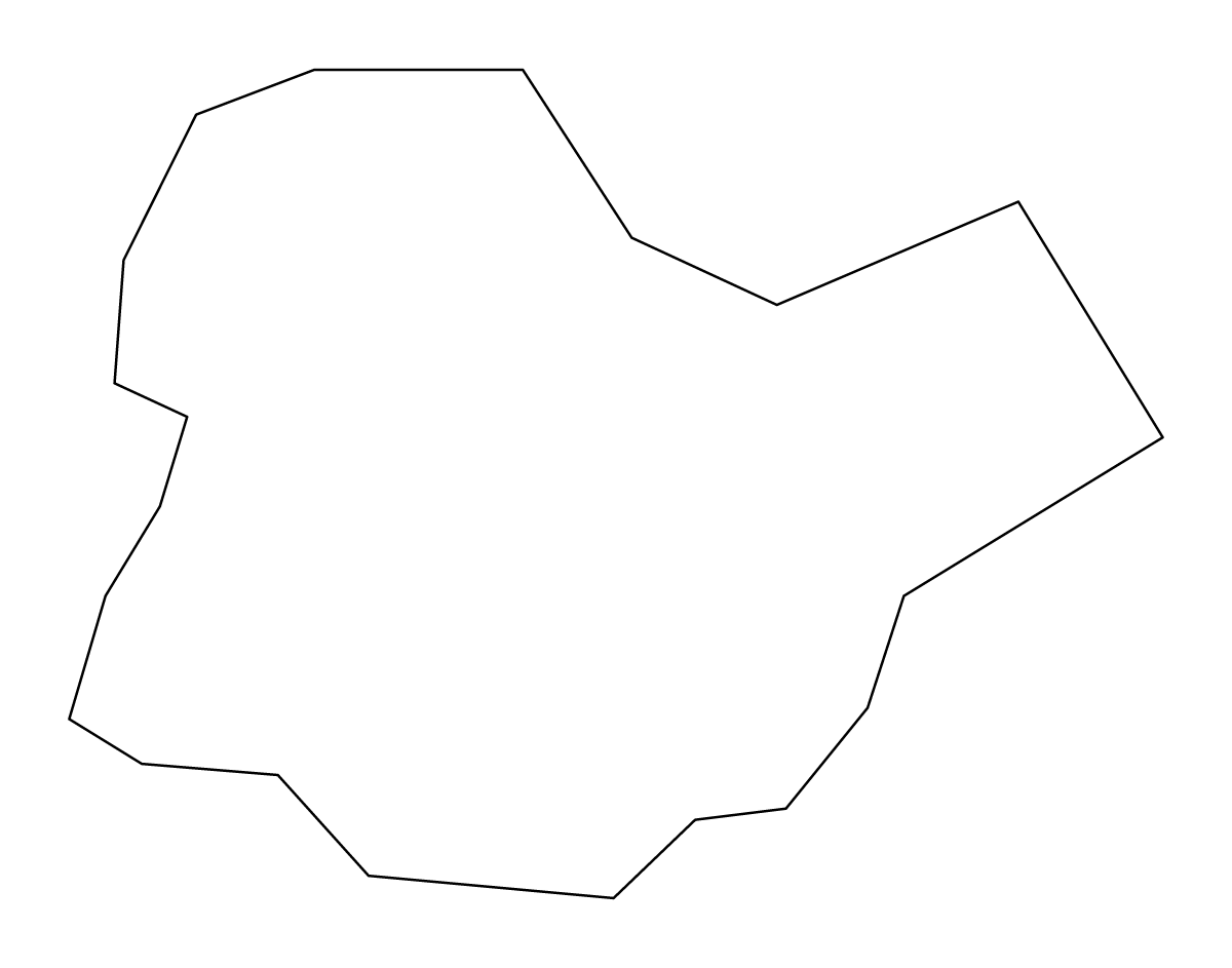 Carte de contour de Żabbar, Malta.