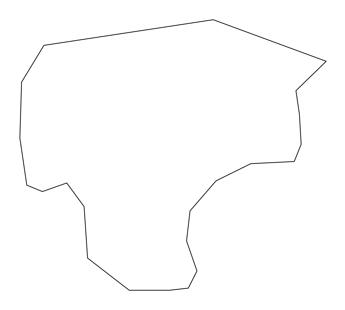 Mapa de contorno de Żebbuġ, Malta.