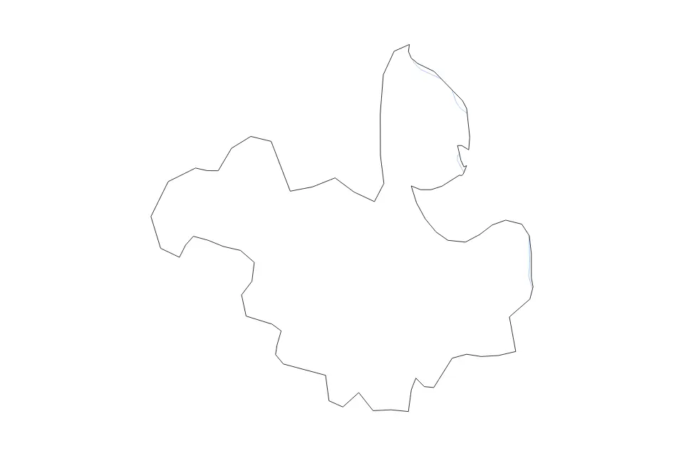 Mapa de Anenii Noi, Moldova de tipo contorno y ríos para Europa, con contorno y ríos con límites limpios.