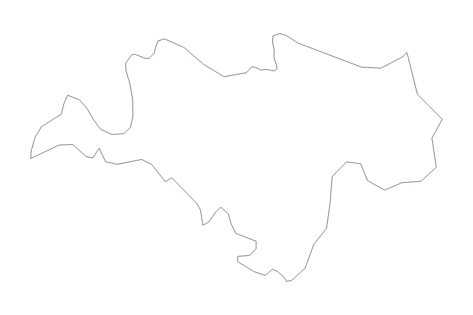 Mapa de Briceni, Moldova de tipo contorno para Europa, con contorno con límites limpios.