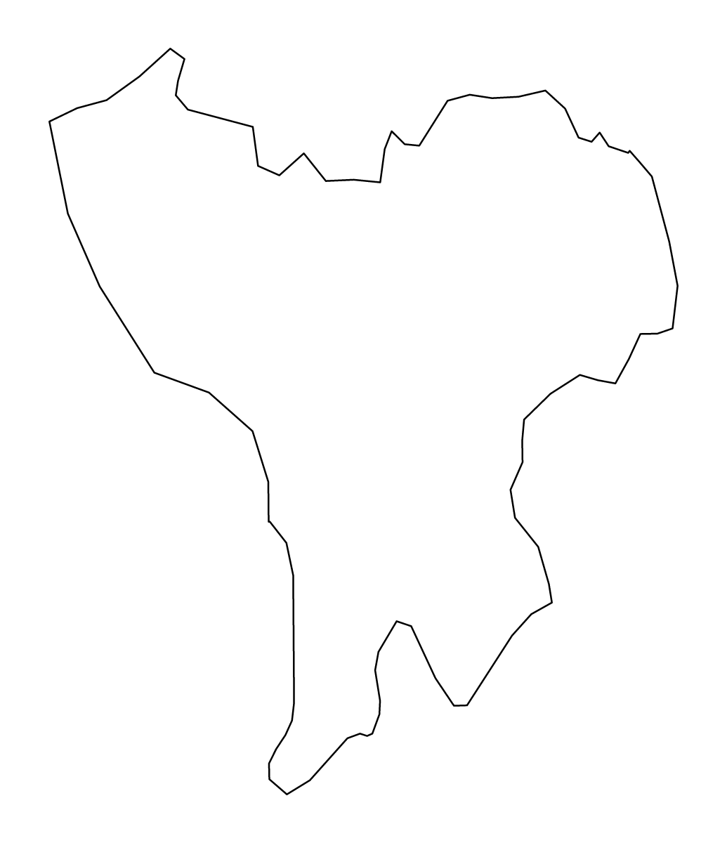 Carte de contour de Căușeni, Moldova.