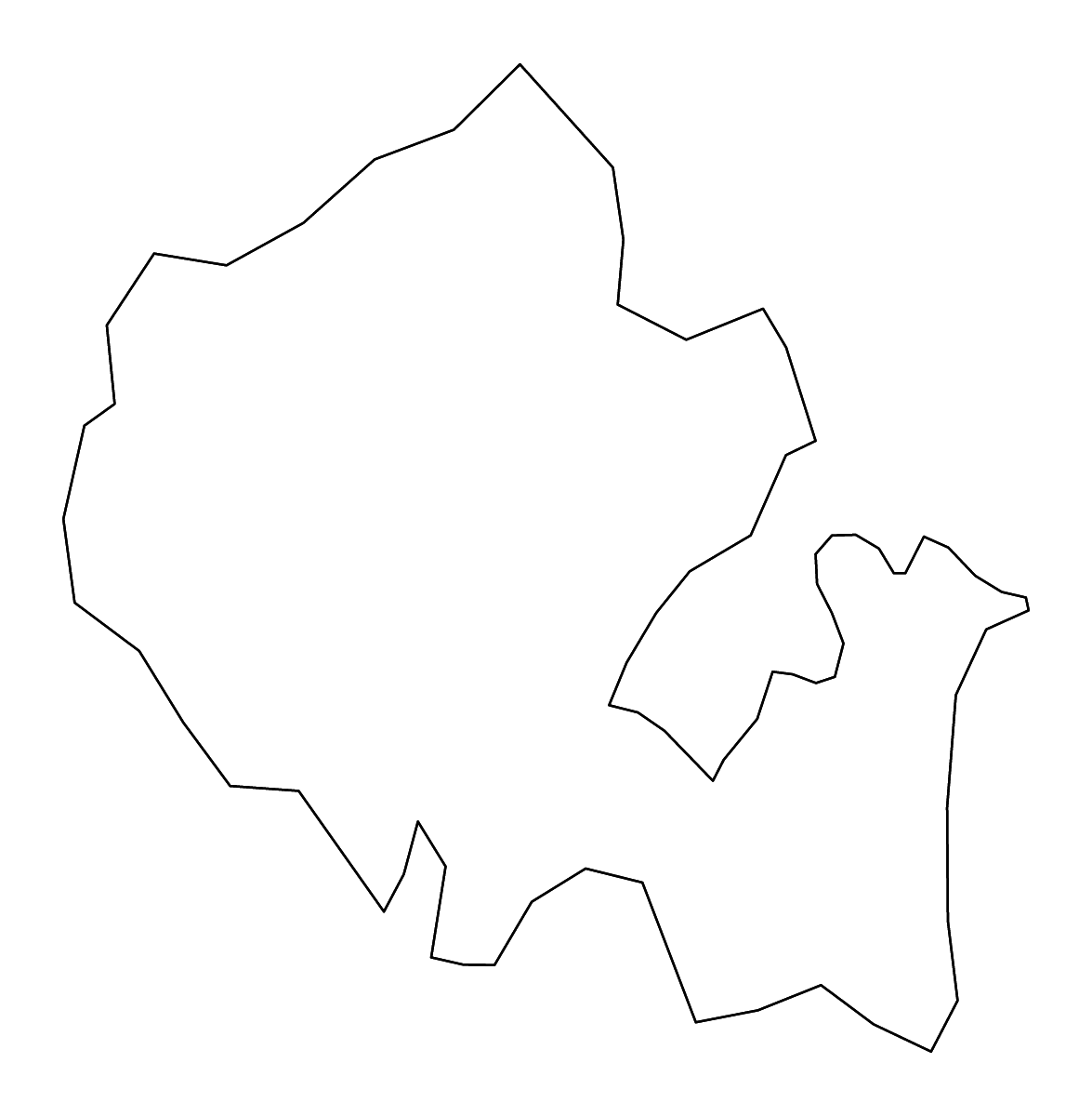 Mapa de contorno de Criuleni, Moldova con ríos.
