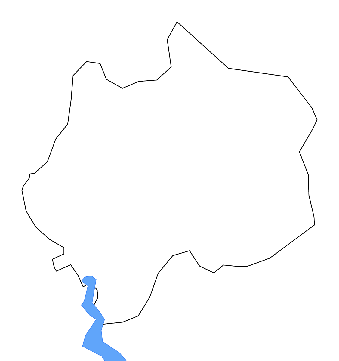 Mapa de contorno de Edineț, Moldova con lagos y ríos.