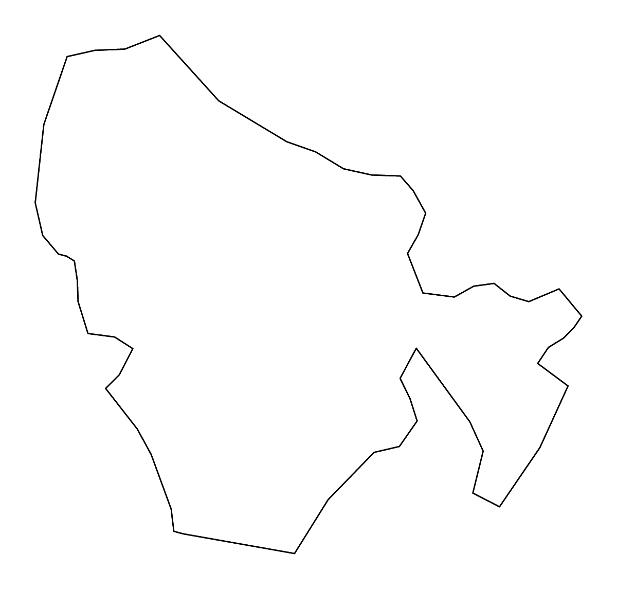 Carte de contour de Nisporeni, Moldova avec rivières.