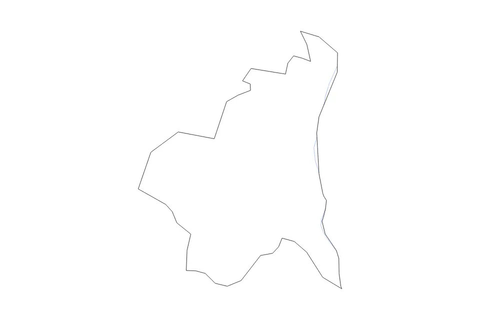 Mapa de Rezina (District 1644), Moldova de tipo contorno y ríos para Europa, con contorno y ríos con límites limpios.