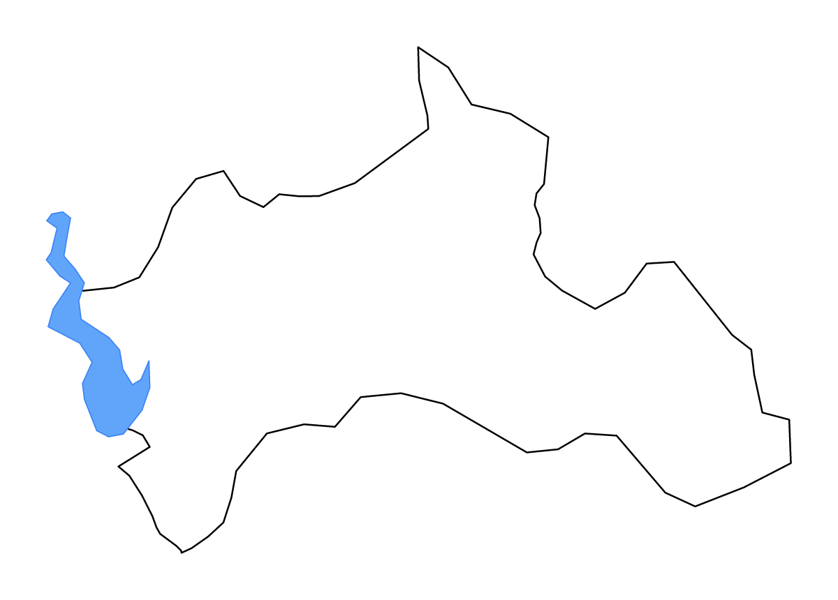 Mapa de contorno de Rîșcani, Moldova con lagos y ríos.