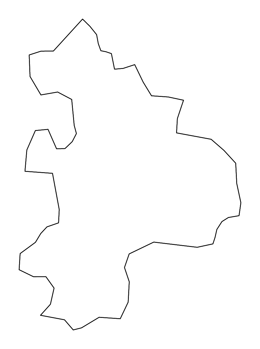 Mapa de contorno de Sîngerei, Moldova con ríos.