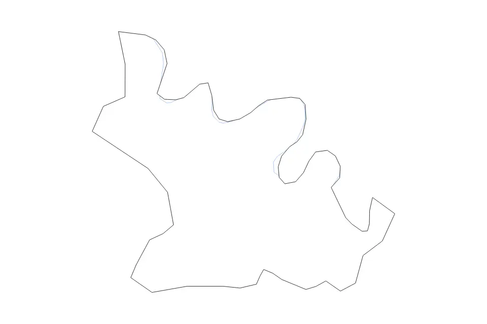 Mapa de Soroca, Moldova de tipo contorno y ríos para Europa, con contorno y ríos con límites limpios.