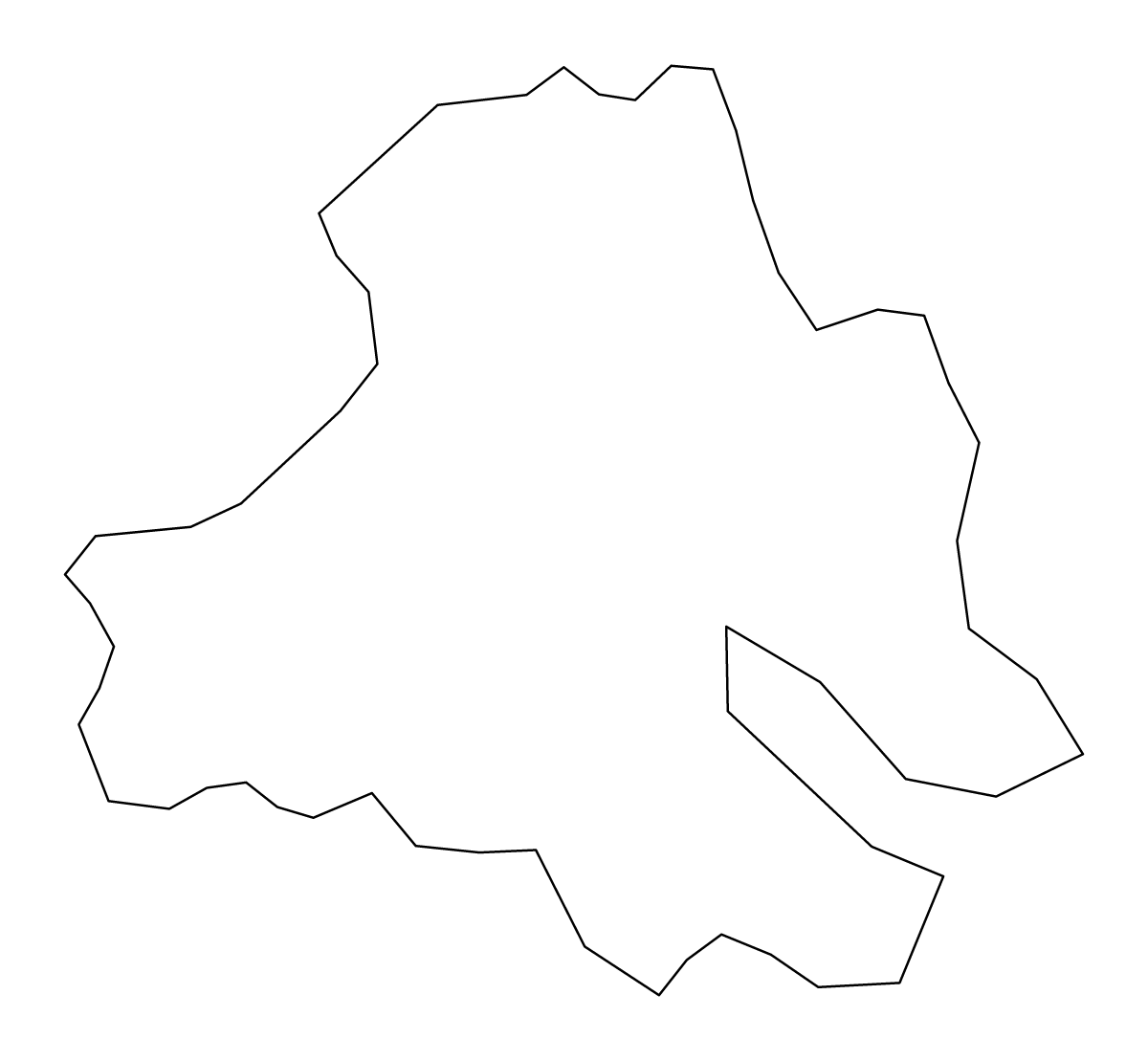 Mapa de contorno de Strășeni, Moldova.