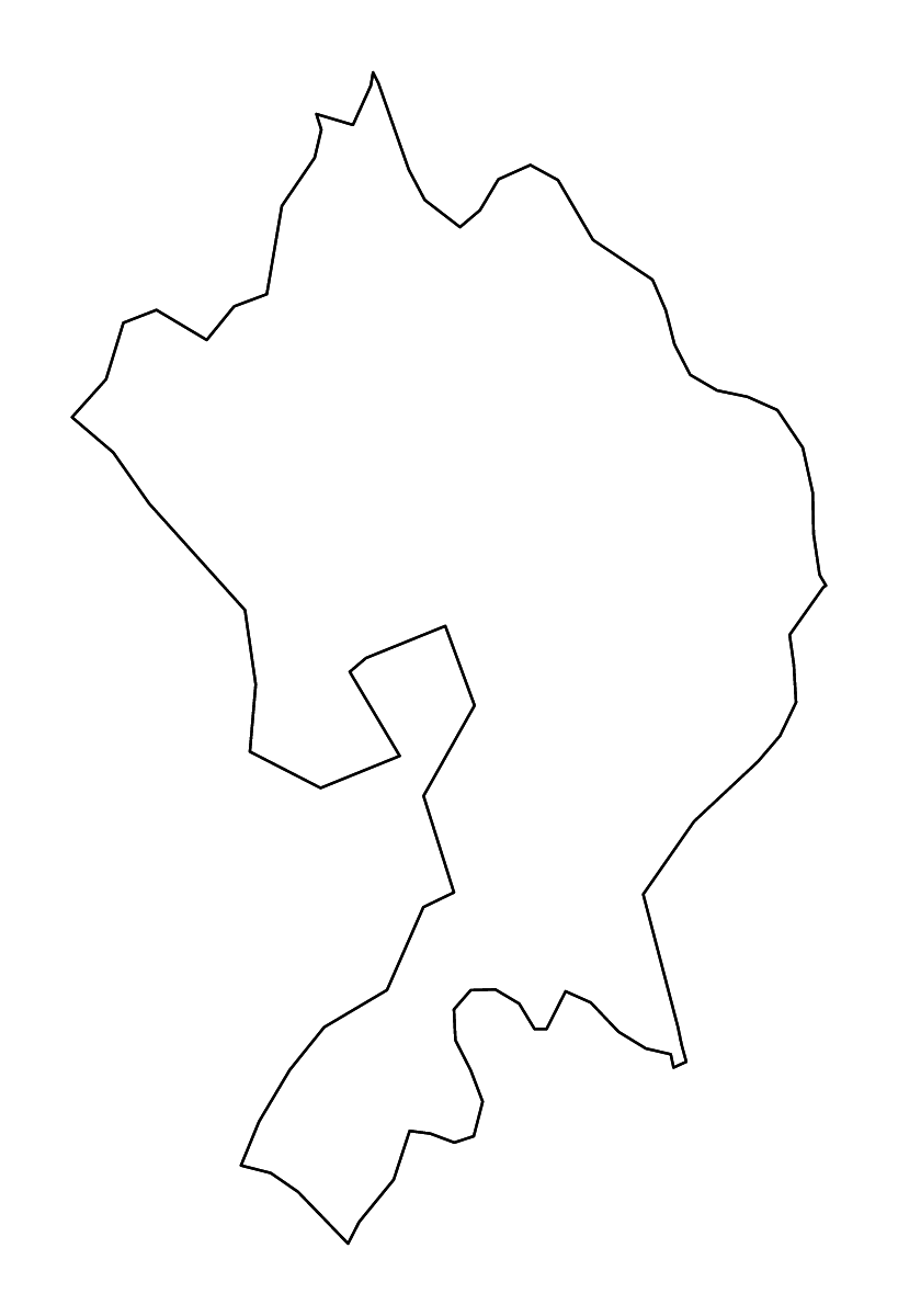 Mapa de contorno de Transnistria (distrito 1628), Moldova con ríos.