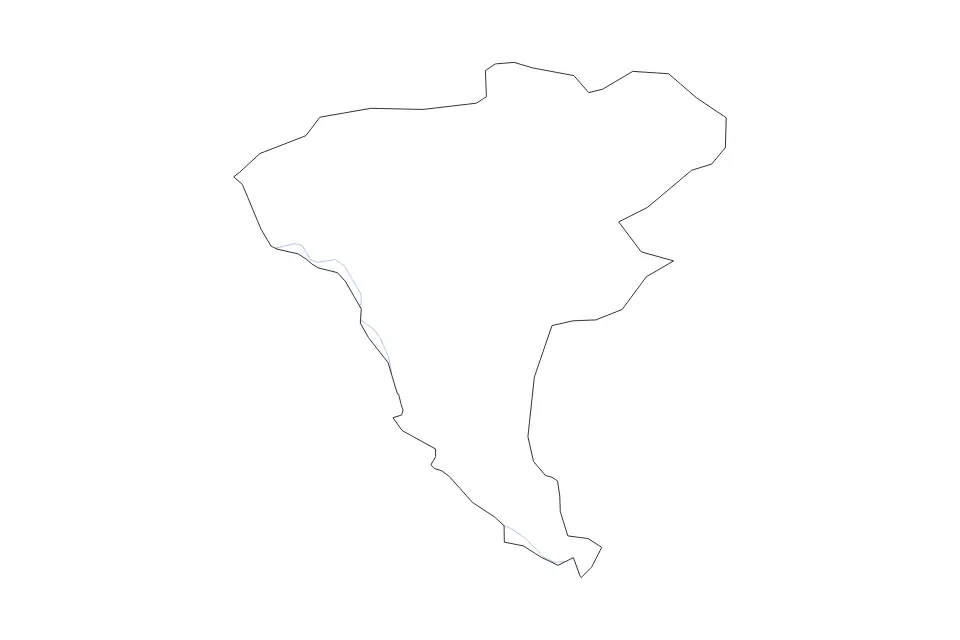 Outline map of Ungheni District, Moldova with subdivision borders and rivers.