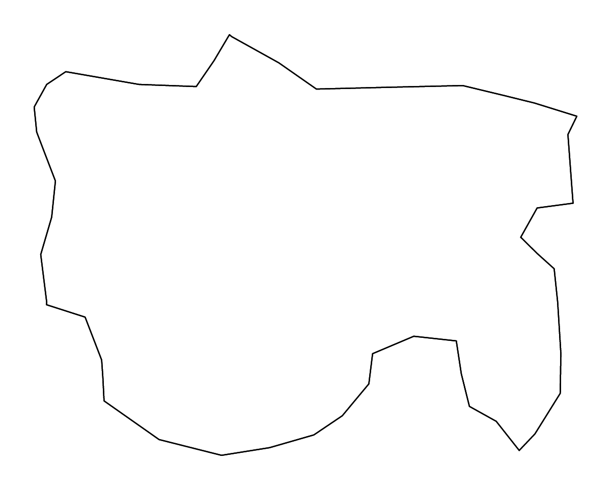 Carte de contour de Kolašin, Montenegro avec rivières.