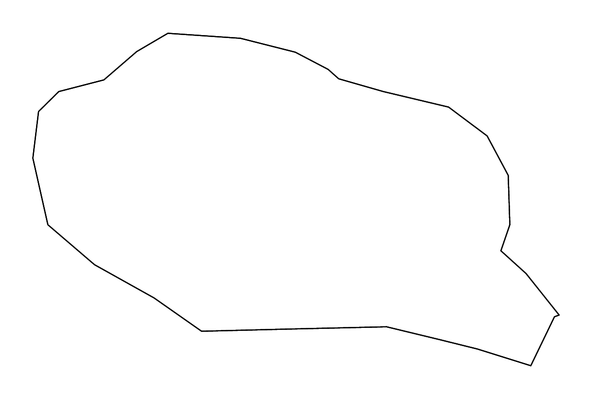 Outline map of Mojkovac Municipality, Montenegro with rivers.