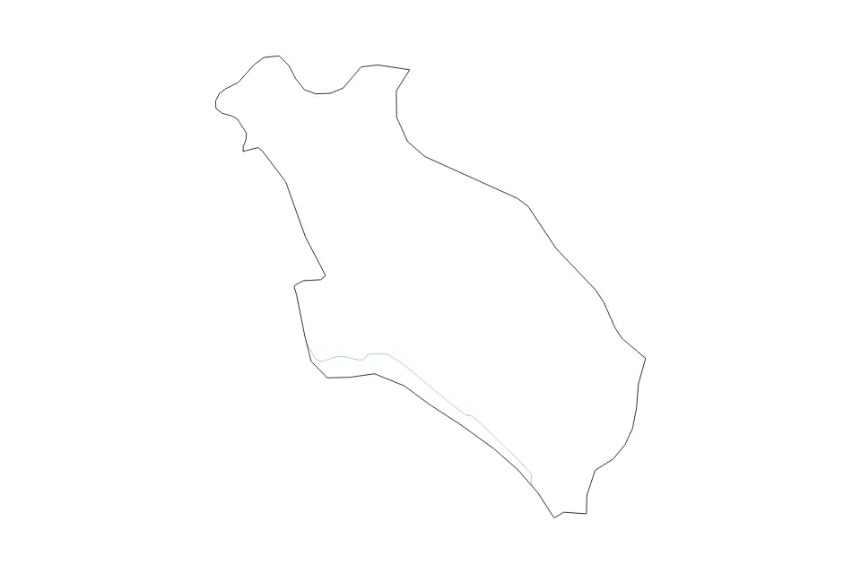 Mapa de Pljevlja, Montenegro de tipo contorno y ríos para Europa, con contorno y ríos con límites limpios.