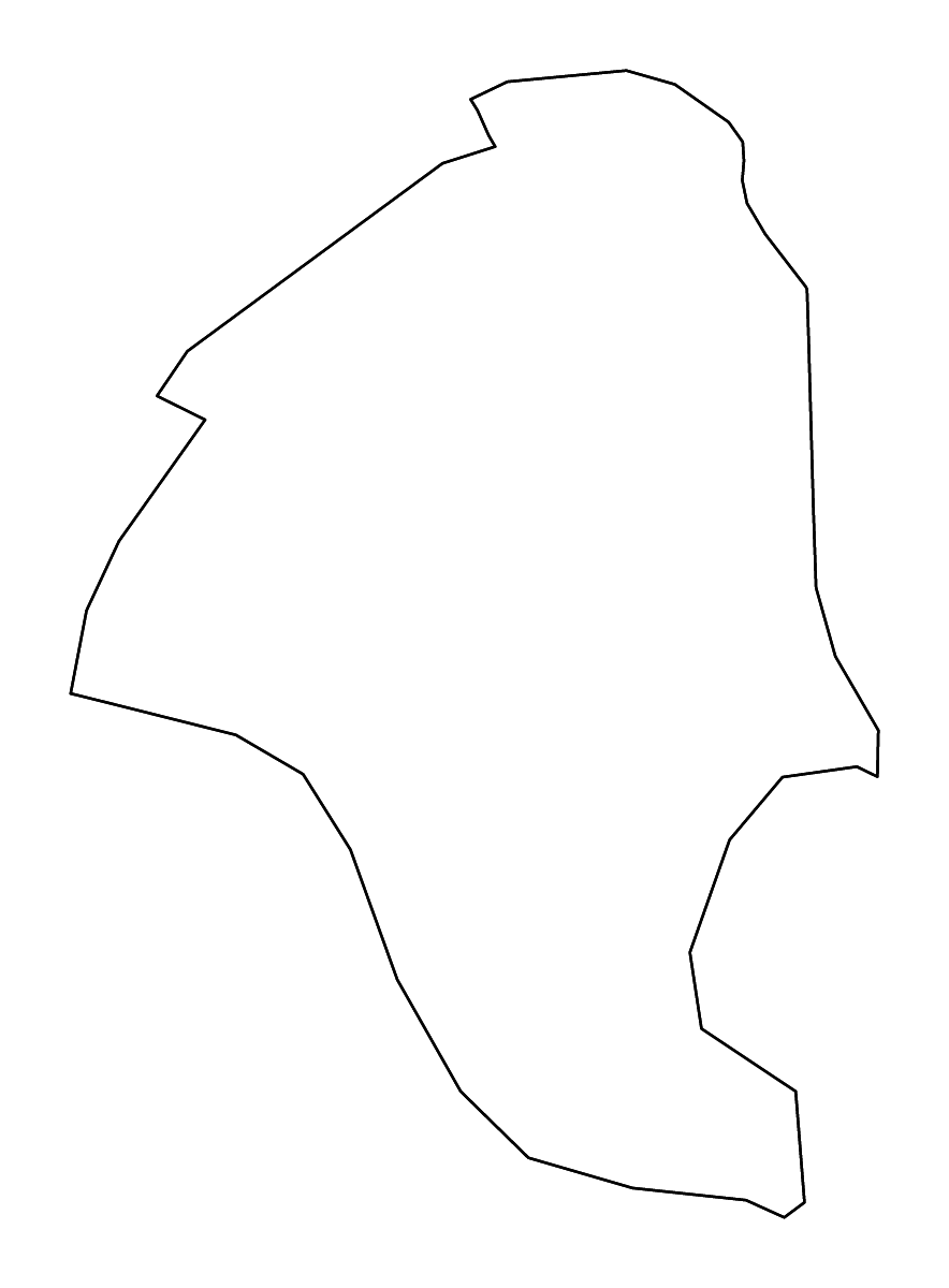 Mapa de contorno de Plužine, Montenegro con ríos.