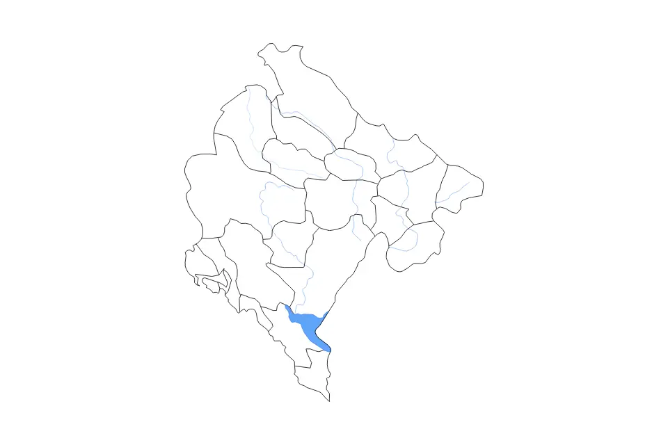 Montenegro outline map preview