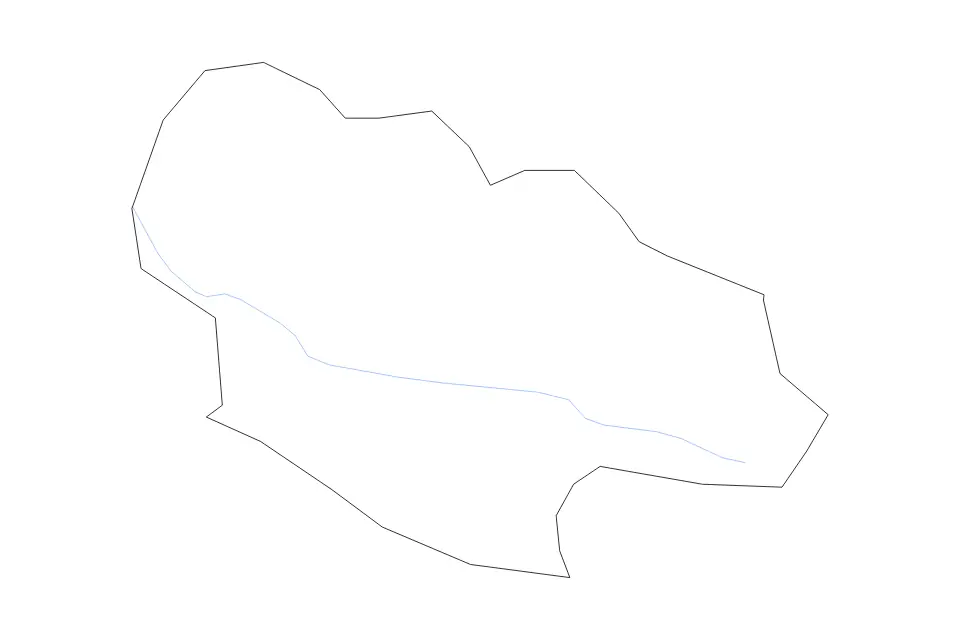 Mapa de Šavnik, Montenegro de tipo contorno y ríos para Europa, con contorno y ríos con límites limpios.