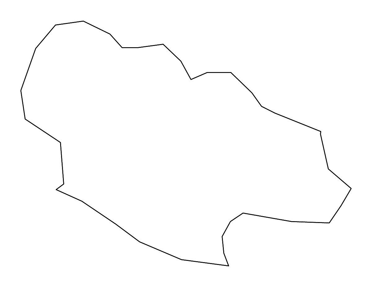 Mapa de contorno de Šavnik, Montenegro con ríos.