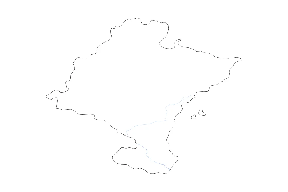 Vista previa del mapa de contorno de Navarre