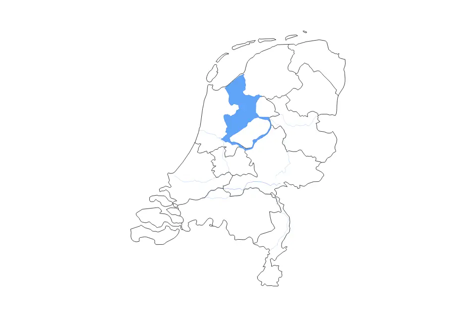 Netherlands outline map preview