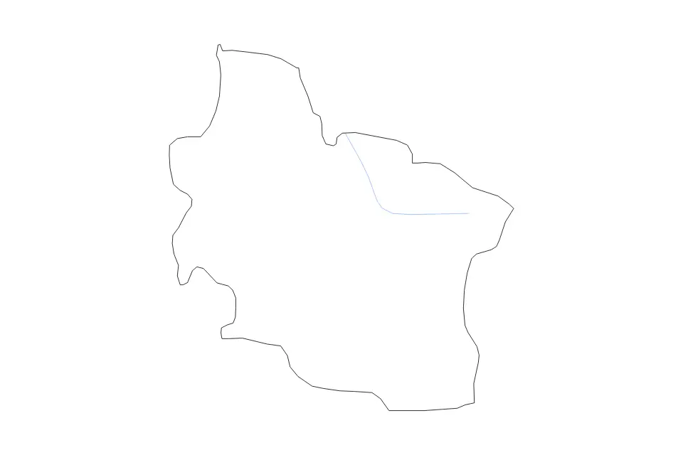 Berovo outline map preview