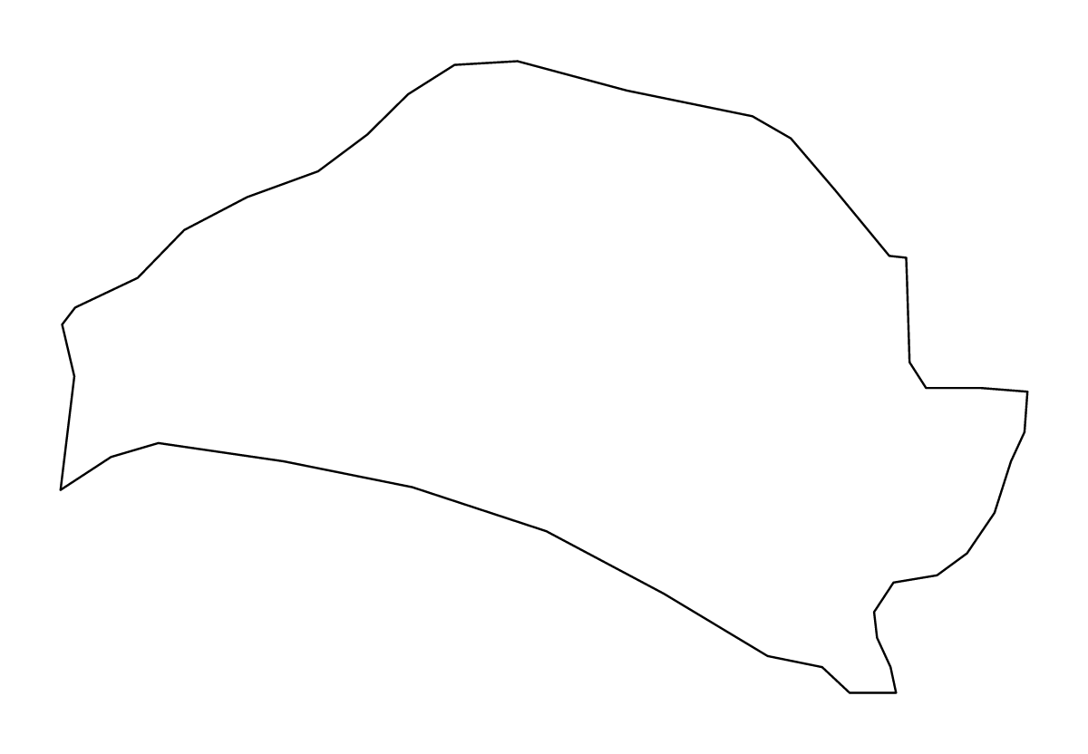 Mapa de contorno de Bogovinje, North Macedonia.