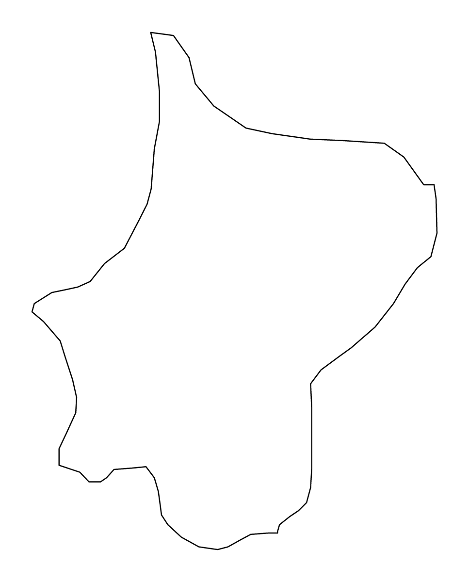 Mapa de contorno de Bosilovo, North Macedonia.