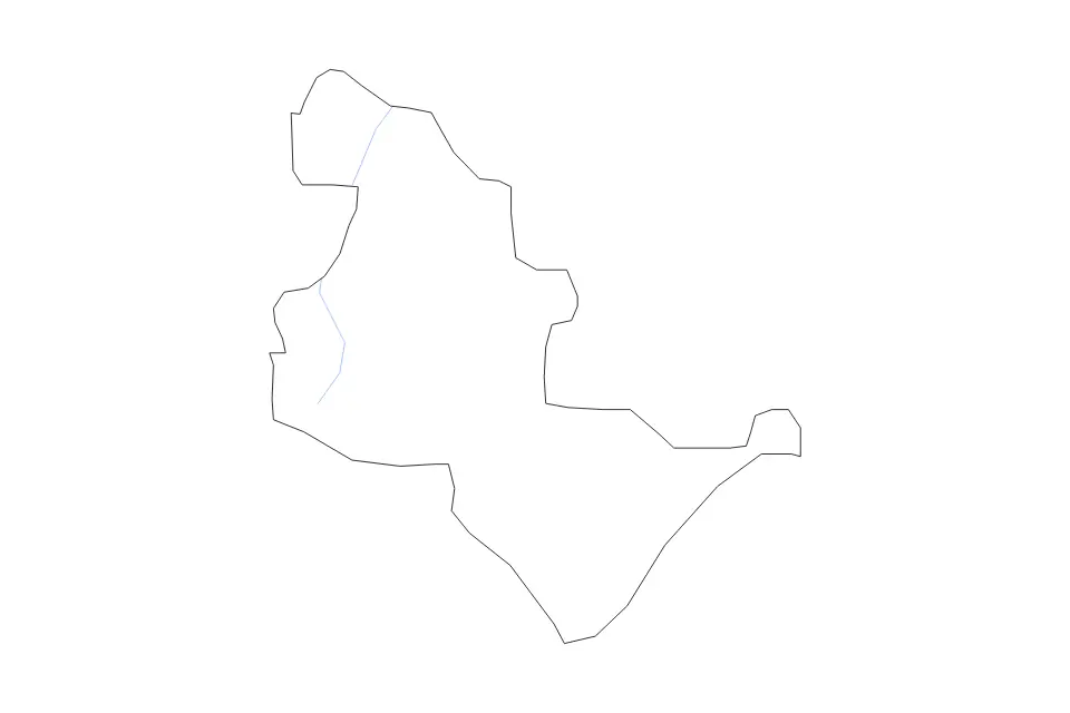 Outline map of Brvenica Statistical Region, North Macedonia with subdivision borders and rivers.