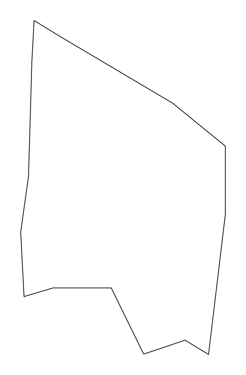 Mapa de contorno de Čair, North Macedonia.