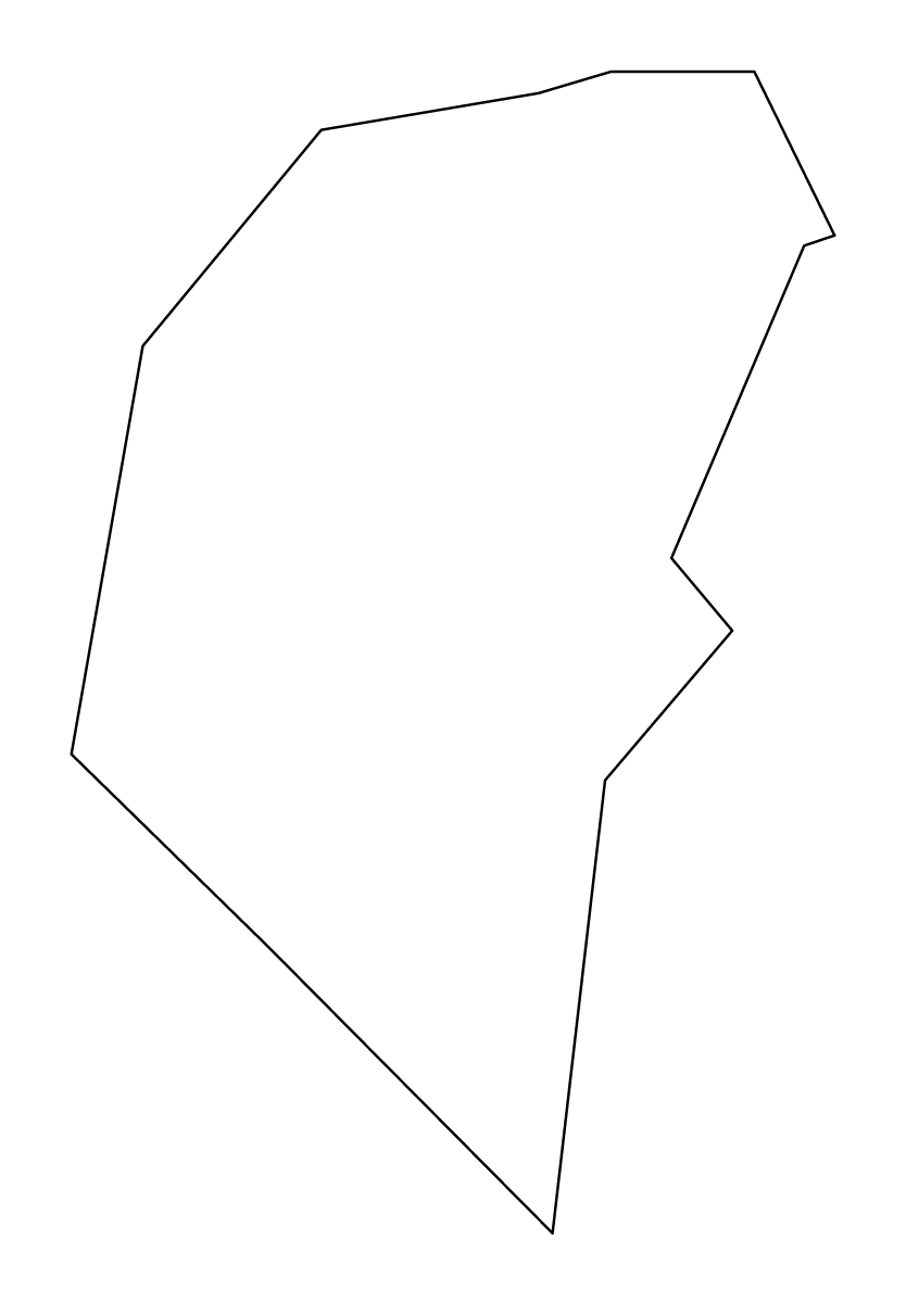 Mapa de contorno de Centar, North Macedonia.