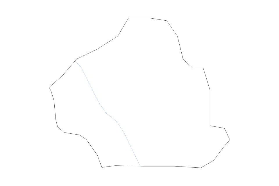Outline map of Centar Župa Statistical Region, North Macedonia with subdivision borders and rivers.