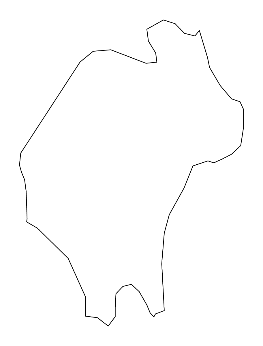 Outline map of Čučer-Sandevo Statistical Region, North Macedonia.