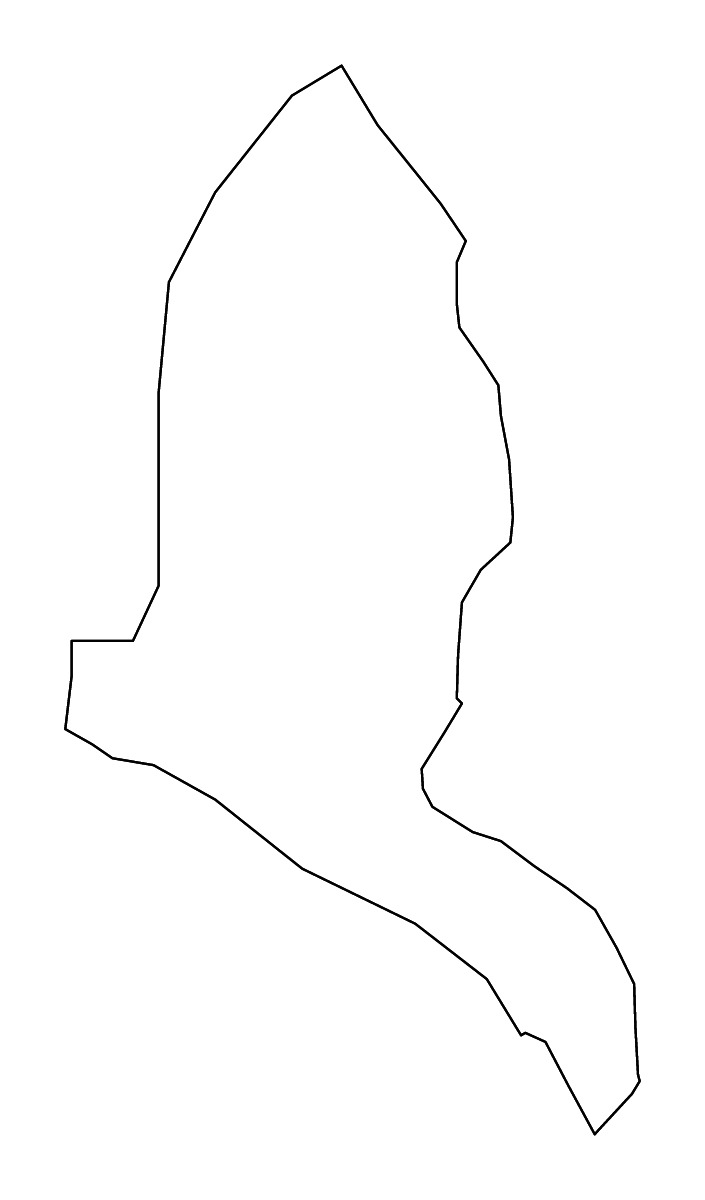 Outline map of Gazi Baba Municipality, North Macedonia with rivers.
