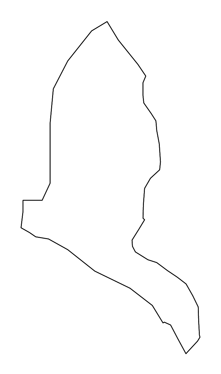 Outline map of Gazi Baba Municipality, North Macedonia with rivers.